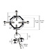 Kiotos BDSM Hexagon Nipple Clamps & PU Harness for Playful Sensations