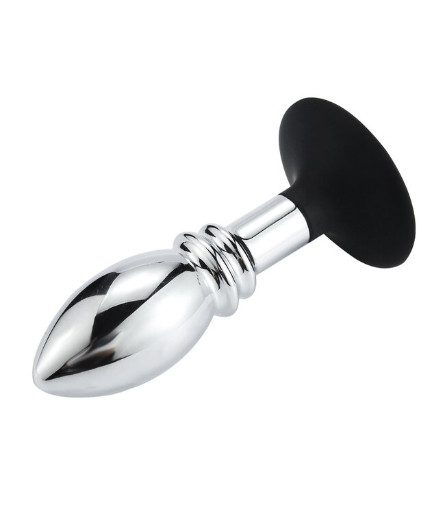 Kiotos BDSM One Ball Anale Plug met Geribbelde Randen en Zuignap - 12 cm Genot
