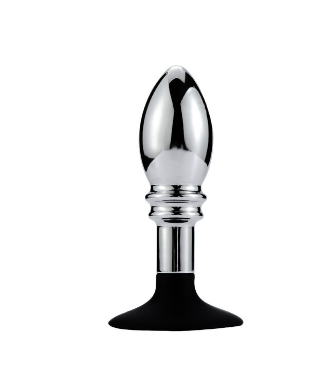 Kiotos BDSM One Ball Anale Plug met Geribbelde Randen en Zuignap - 12 cm Genot