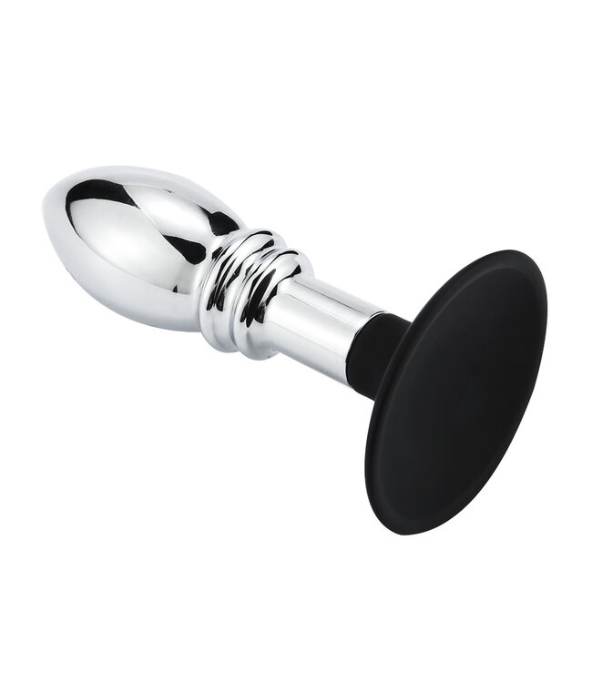 Kiotos BDSM One Ball Anale Plug met Geribbelde Randen en Zuignap - 12 cm Genot