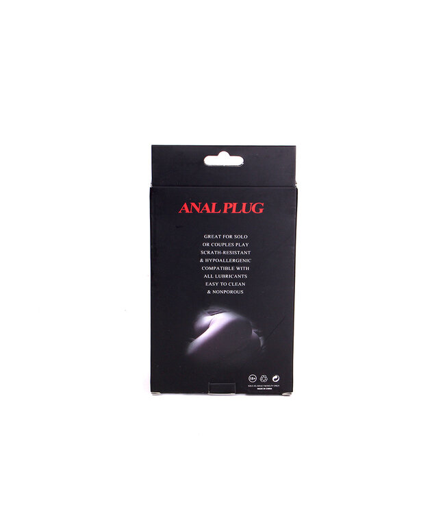 Kiotos BDSM One Ball Anale Plug met Geribbelde Randen en Zuignap - 12 cm Genot