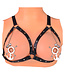 Kiotos BDSM Nautical Anchor Nipple Clamps & Leather Harness Set for Playful Sensation