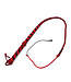 Kiotos BDSM Flexibele Nylon Bullwhip 120 cm Zwart/Rood – Precisie en Stijl voor Iedere Beweging