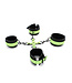 Kiotos BDSM Glow In The Dark Cuffs Hogtie Set - Exciting Bondage Adventure