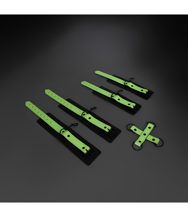 Kiotos BDSM Betoverende Glow In The Dark Cuffs Hogtie Set – Veilig Avontuur Voor Iedereen