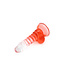 Kiotos COX Kiotos Cox Farbiger Dildo Rot Transparent 15,5 cm mit starkem Saugnapf