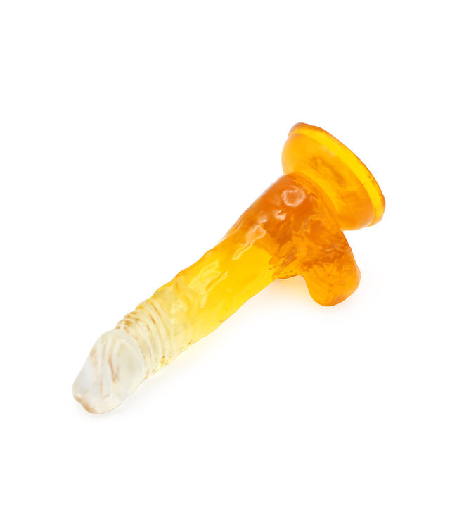 Kiotos COX Kiotos Cox Gelber Dildo 17,5 cm mit Saugnapf - 100% TPE, wasserdicht