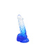 Kiotos COX Kiotos Transparante Blauw Dildo 18,5 cm - Flexibele Zuignap & Veilig TPE