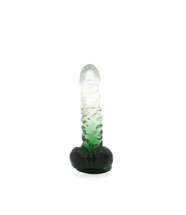 Kiotos COX Kiotos Cox Colour Green Dildo 18.5cm - Realistic, Suction Cup & Waterproof