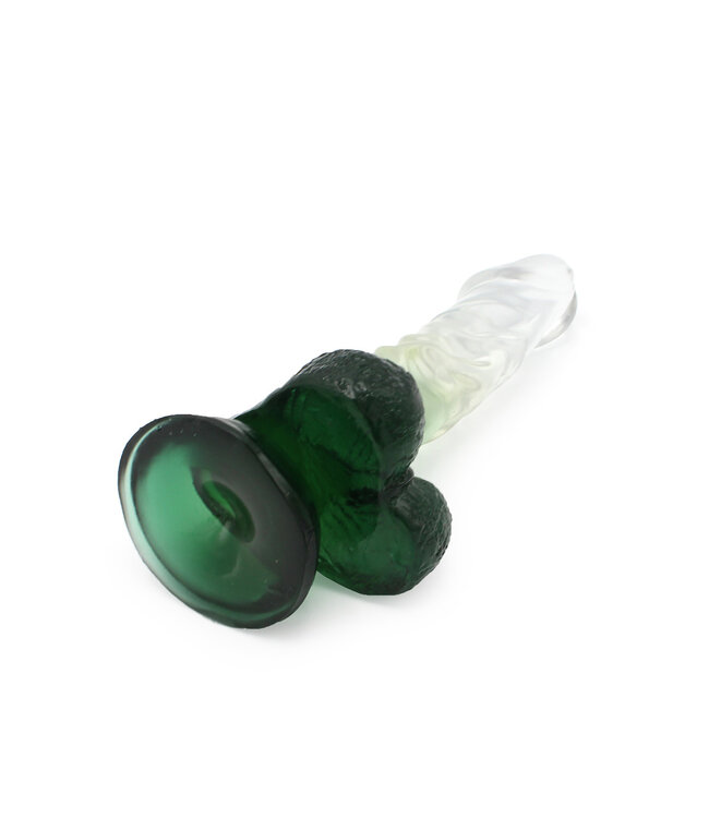 Kiotos COX Kiotos Cox Grüner Dildo 18,5 cm – Realistisch, flexibel, Saugnapf