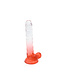 Kiotos COX Kiotos Cox Colour Dildo 05 - 18cm Transparent Red with Suction Cup