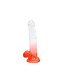 Kiotos COX Kiotos Cox Dildo 18cm - Transparant Rood met Sterke Zuignap voor Handsfree Plezier