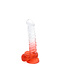 Kiotos COX Kiotos Cox Dildo Rot Transparent 22,5 cm mit Saugnapf und Flexibilität