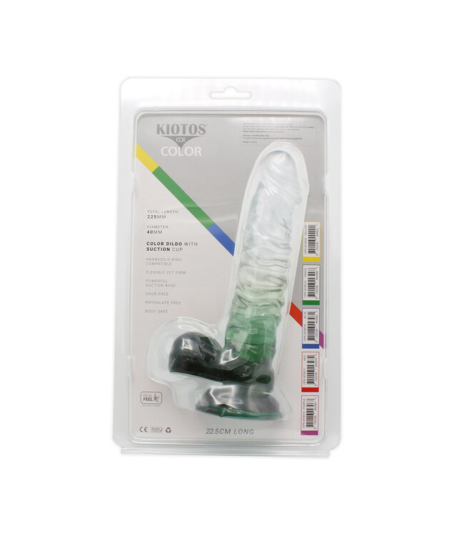 Kiotos COX Kiotos Cox Farbiger Dildo 04 Grün 22,5 cm mit starkem Saugnapf