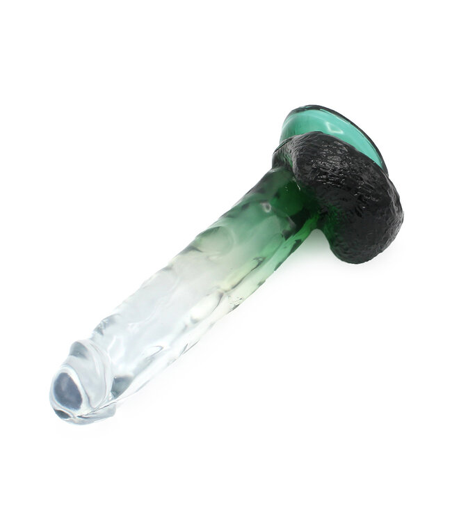 Kiotos COX Kiotos Cox Kleur Dildo 06 Groen - Realistische Zuignap & Flexibel TPE Speelgoed