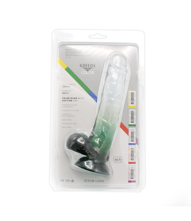 Kiotos COX Kiotos Cox Green Dildo 22.5 cm - Suction Cup, Flexible & Waterproof