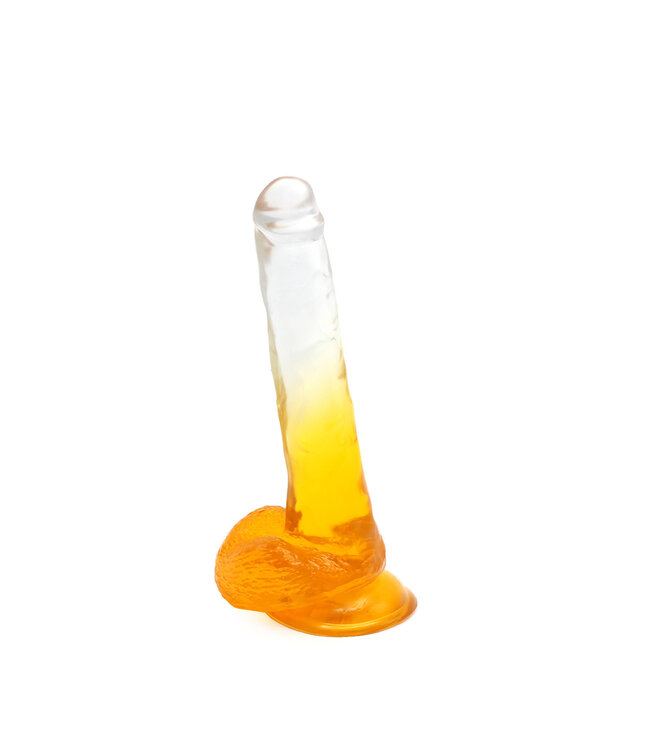 Kiotos COX Kiotos Cox Realistische Gele Dildo met Sterke Zuignap - 22,5 cm Veilig Genot