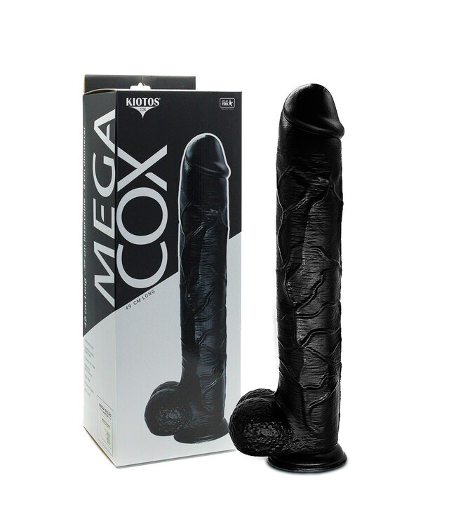 Kiotos COX Kiotos Cox Mega Black 09: 48cm Extra Large Realistic Dildo with Suction Cup