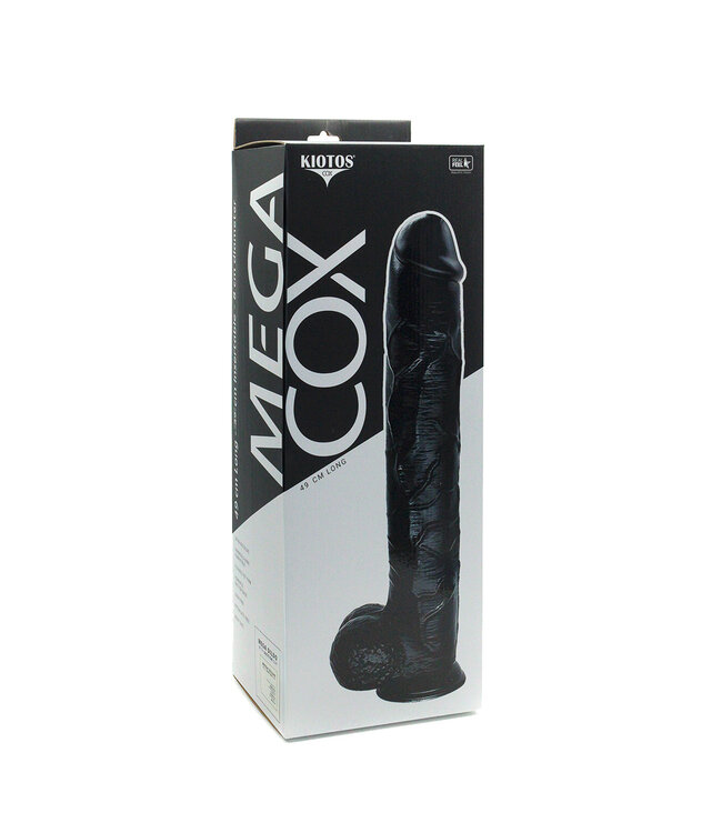 Kiotos COX Kiotos Cox Mega Black 09 – Gigantische 48 cm Dildo met Zuignap voor Ultieme Sensatie