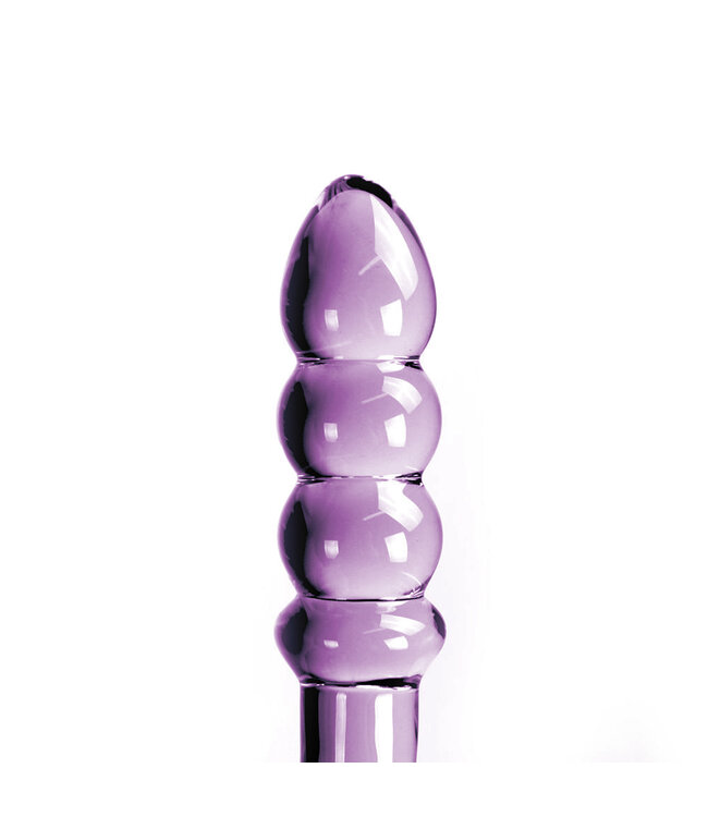 Kiotos Glass Kiotos Purple Curved Glass Dildo 17.5 cm – Sensational Warmth & Cold