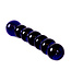 Kiotos Glass Kiotos 16.5 cm Glass Dildo with Black/Blue Beads | Hot & Cold Sensation