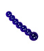 Kiotos Glass Kiotos 16.5 cm Glass Dildo with Black/Blue Beads | Hot & Cold Sensation