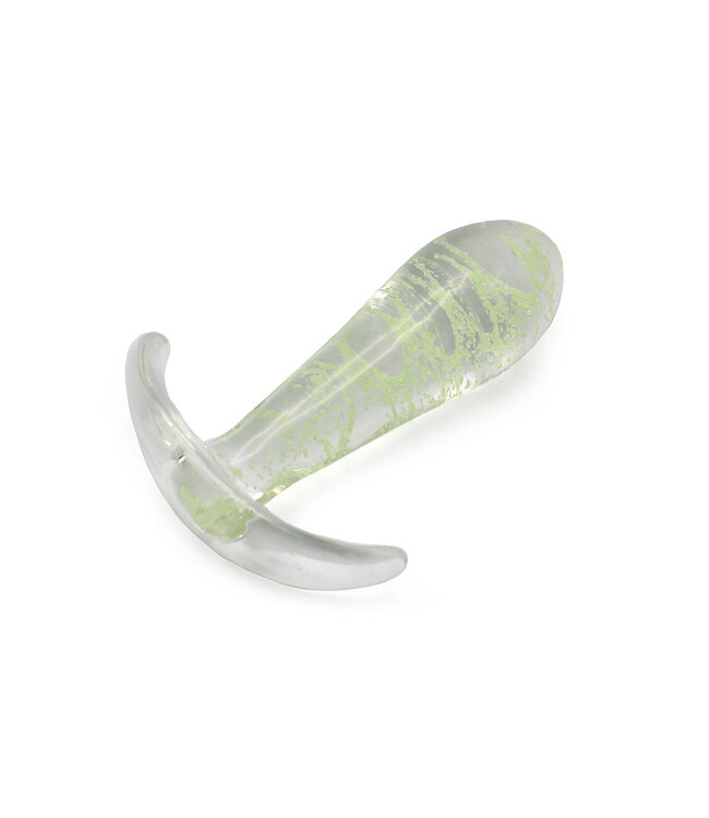 Kiotos Glass Glow-in-the-Dark Glass Anal Plug - Elegant, Ergonomic & Stimulating 9.1 cm