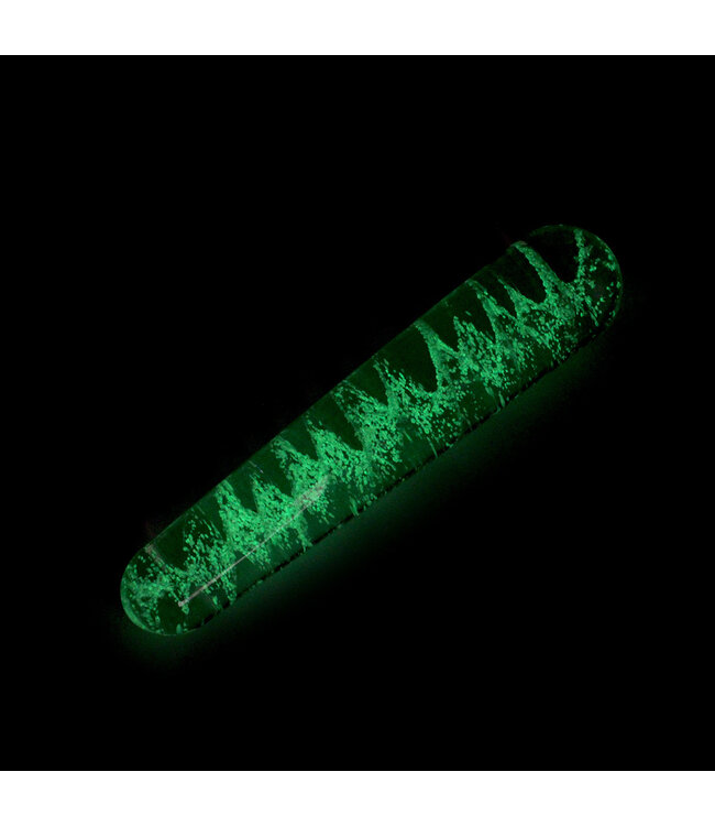Kiotos Glass Kiotos Glow in the Dark Glass Dildo - Elegant & Smooth 16.5 cm