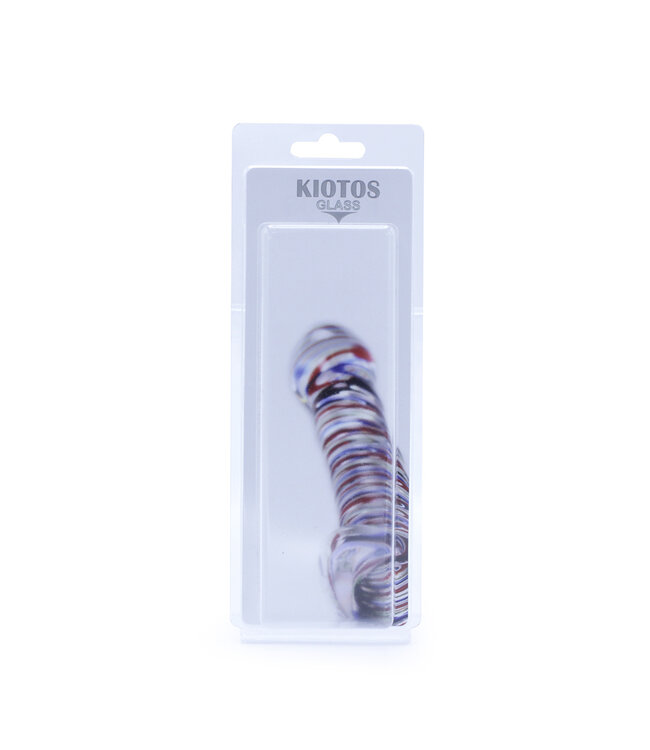 Kiotos Glass Glasdildo Smooth Rainbow 17 cm – Handgefertigt für sinnlichen Genuss