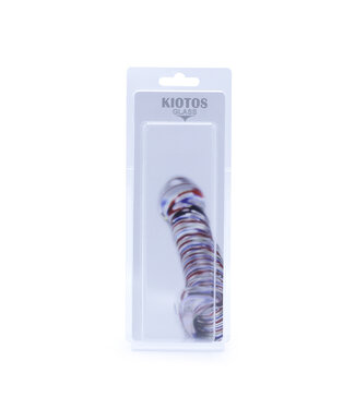 Kiotos Glass Betoverende Glazen Dildo Curve 15 cm - Glow in the Dark van Kiotos Glass