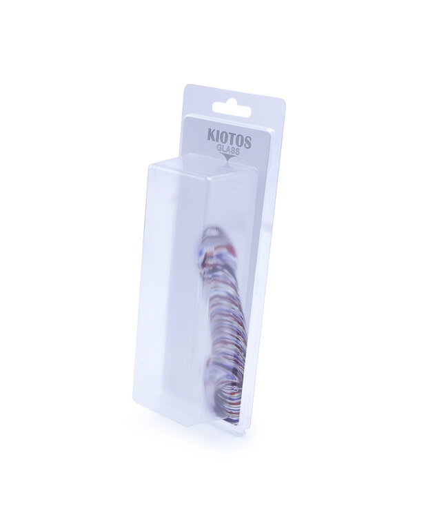 Kiotos Glass Betoverende Glazen Dildo Curve 15 cm - Glow in the Dark van Kiotos Glass