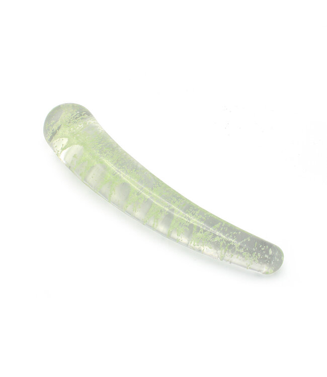 Kiotos Glass Betoverende Glazen Dildo Curve 15 cm - Glow in the Dark van Kiotos Glass