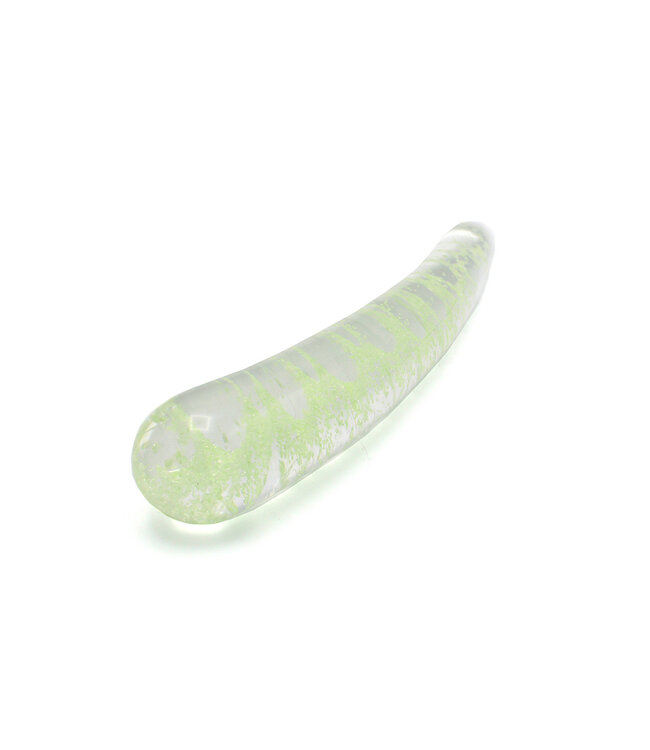 Kiotos Glass Betoverende Glazen Dildo Curve 15 cm - Glow in the Dark van Kiotos Glass