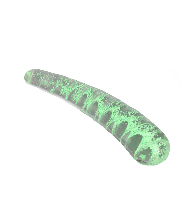 Kiotos Glass Kiotos Glass Glow in the Dark Curved Dildo - 15 cm Handmade Pleasure