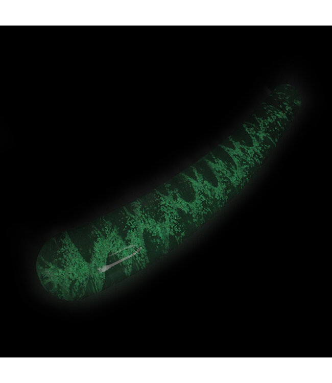 Kiotos Glass Kiotos Glass Glow in the Dark Curved Dildo - 15 cm Handmade Pleasure