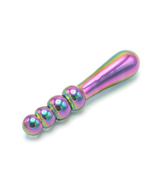 Kiotos Glass Rainbow Glass Dildo Beads - Handmade 18 cm for Intense Sensations