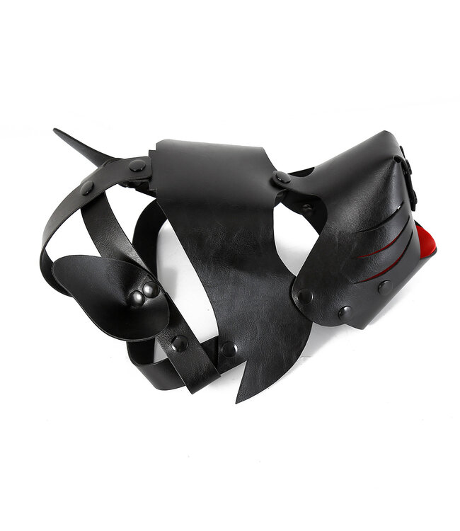 Kiotos Leather Verleidelijke BDSM Puppymasker in Comfortabel PU-leer | Speelse Stijl