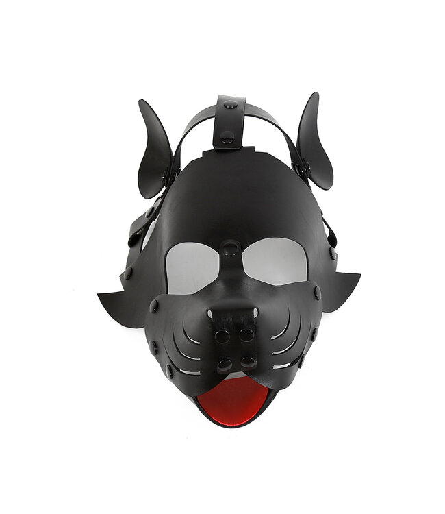 Kiotos Leather Verleidelijke BDSM Puppymasker in Comfortabel PU-leer | Speelse Stijl