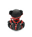 Kiotos Leather Eddy de Kinky Lederbeer in Rood – 30 cm Speelse BDSM Teddy voor Plezier