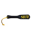Kiotos Leather Paddle SLUT! Yellow - Luxury Leather BDSM Paddle by Kiotos