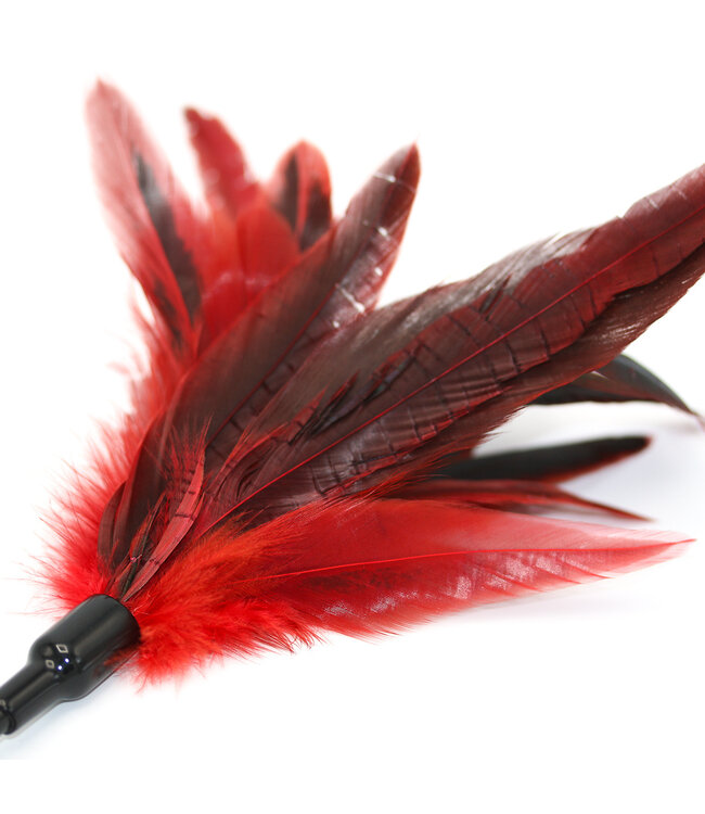Kiotos Leather Feather Crop Paddle 60 cm | Veganes PU-Leder für aufregende Spanking-Spiele