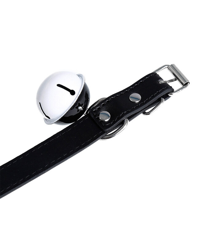 Kiotos Leather Elegant Black PU Leather Collar with Bell - Stylish & Sensual Accessory