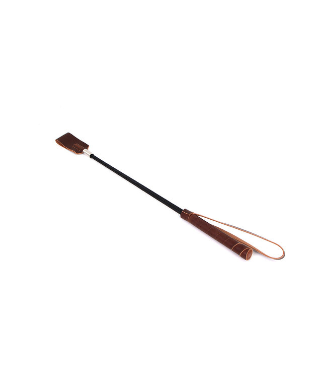 Kiotos Leather Elegante Zwarte PU-zweep (44,5 cm) - Voor Stijlvol Kinky Plezier