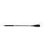 Kiotos Leather Elegant 51 cm Black PU Leather Whip with Silver Edge - Kiotos Leather
