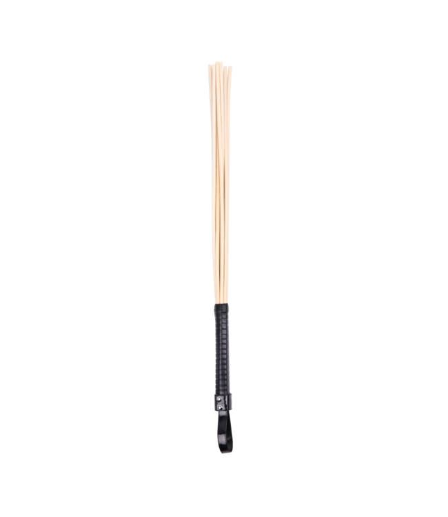Kiotos Leather Intense Rotan Spanking Paddle 8 Stokken – Krachtige Impact voor Avonturiers