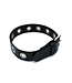 Kiotos Leather Stijlvolle Zwarte Leren Halsband met Verstelbare Oogjes - Kiotos Leather