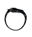 Kiotos Leather Stijlvolle Zwarte Leren Halsband met Verstelbare Oogjes - Kiotos Leather