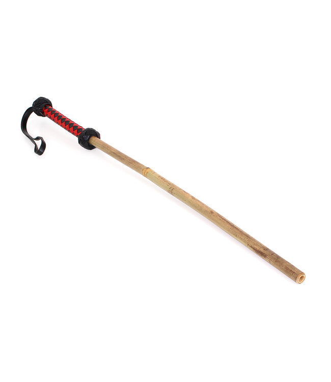 Kiotos Leather Stylish 60 cm Lightweight Bamboo Stick with Durable Braided Faux Leather Handle