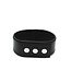 Kiotos Leather Premium Leren BDSM Halsband met Metalen Beugel en Verstelbare Drukknopen