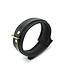Kiotos Leather Elegant Shiny Black Leather BDSM Collar | Stylish Comfort & Durability